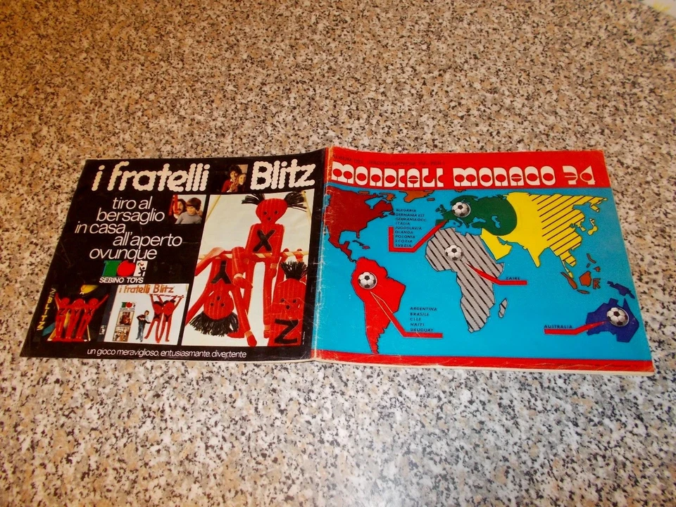 ALBUM MONDIALI MONACO 74 RADIOCORRIERE TV COMPLETO OTTIMO TIPO PANINI EDIS RAF - Immagine 1 di 1