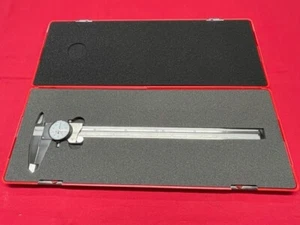 Starrett 120-12 Dial Caliper, Stainless Steel, White Face, 0-12" Range IN STOCK - Picture 1 of 10