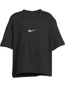 Nike Girls NSW Air Crop Tee Sportswear T-shirt Black Size XS -Little, Big Kid - Picture 1 of 3