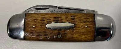 Cuchillo Case Brothers Little Valley 1899-1911 súper raro hueso jigged punta elefante Foto 1 de 4
