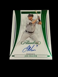 2023 Panini Flawless - Joe Mauer #DA-JM Emerald Autograph /5 - Picture 1 of 2