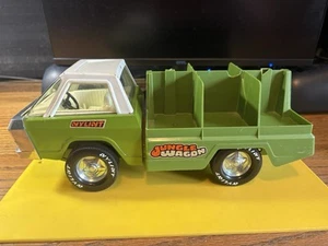 Vintage Nylint Jungle Wagon Truck Pressed Steel & Plastic Missing Box On Back - Picture 1 of 9