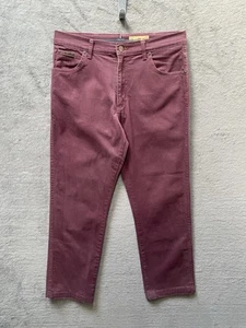 Wrangler Texas Jeans W34 L30 Men’s Straight Leg Plum Denim Jeans - Picture 1 of 10