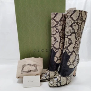 Gucci Boots Women Cream Leather (calf) 2869060 - Picture 1 of 11