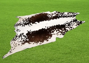 100% Genuine Cow hide Rug Area Carpet Skin Leather 22.56 sq.feet (57"x57") A-322 - Picture 1 of 3