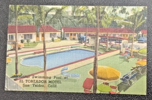 EL TOREADOR MOTEL SAN YSIDRO, CA California Pool View Business Card - Picture 1 of 4