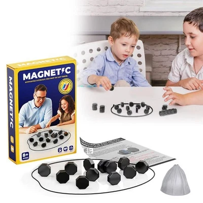 Magnetic Travel Chess Game – Portable Family Strategy Board Set with Stones - image 1 of 4
