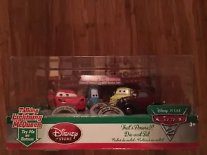 Disney Store That's Amore Diecast Cars 2 W/Talking Lightning McQueen 4 car Set - Picture 1 of 4