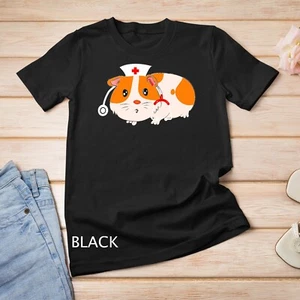 Geriatric Nurse care Healthcare Nursing Pet Funny Guinea pig Unisex T-shirt - Picture 1 of 15