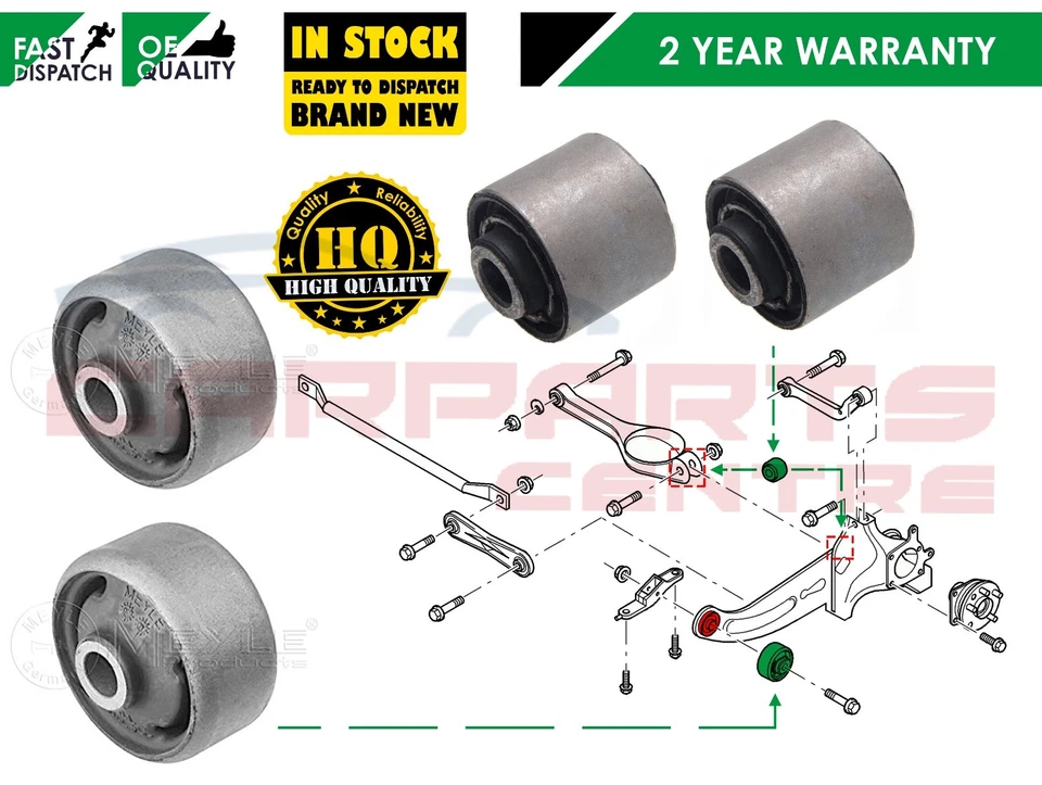FOR FORD MONDEO MK3 ESTATE REAR TRAILING SUSPENSION ARM FRONT REAR BUSH KIT - Image 1 of 1