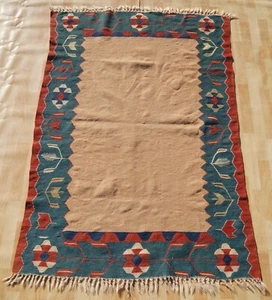 home orgnization art home decor turkish kilim handmade floor kilim rug 4X6ft - Bild 1 von 5