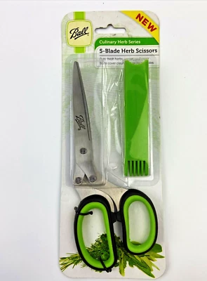 Ball Kitchen Herb Scissors Blades Jardon and Cover Stainless Steel Blades NEW - Image 1 of 4