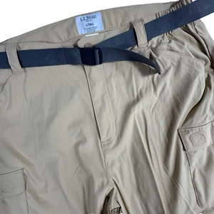 LL Bean Tropicwear Cargohose Herren L/Tall (35x32) khaki leicht Stretch - Bild 1 von 7