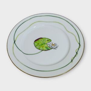 Hermes Nile Garden Plate Decorative Dish Porcelain Floral Design 27.5cm