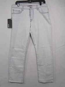 Baldwin Selvedge Henley Slim Stretch Leg Jeans Mens 33 x 29 Light Wash Denim - Picture 1 of 13