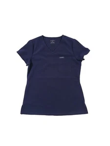 Jaanuu Donna XS - Top scrub 3 tasche scollo a V blu navy - Foto 1 di 3