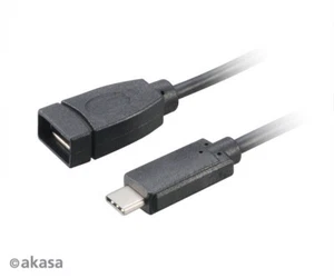 Akasa AK-CBUB30-15BK USB 3.1 Type C to Type A Adaptor Cable 15cm - Picture 1 of 1