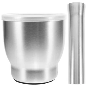 Stainless Steel Garlic Masher Kitchen and Pestle Household Pills Crusher - Picture 1 of 12