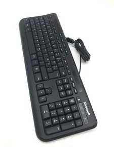 Microsoft Wired Keyboard 600, przewodowa, czarna, DE QWERTZ, USB, 5 przycisków - Zdjęcie 1 z 6