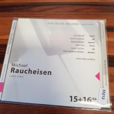 MIACHEL RAUCHEISEN: Johannes Brahms (15+16/66)    > VG+/EX(2CD) - Bild 1 von 3