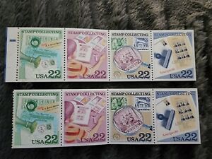 Ameripex 86 Stamp Collecting 22c 2-pane set (8 stamps)