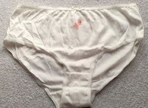 Mädchen hübscher cremefarbener Druck (#2) Ballerina Slip Schlüpfer 12-13 Jahre - Damen 8/10 - Bild 1 von 7