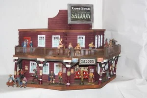 76064 Saloon Lost Trail, für 7 cm Sammelfiguren Wild West, Fertigmodell GMK - Picture 1 of 11