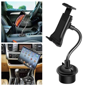 2-in-1 Tablet Phone Car Cup Holder Mount Adjustable Universal iPhone Samsung - Picture 1 of 9