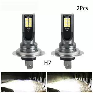 2x Kit Bombilla Faro LED H7 Luz Alta Baja 110W 30000LM Super Brillante 6000K Blanco - Imagen 1 de 6