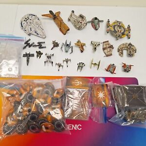 Star Wars X-Wing Miniature Game lot of 22 Ships Mostly Scum and Villainy SD327/1