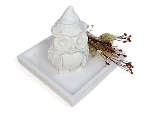 DIY-Gießform aus Latex geeignet für Beton Reliefgießmassen Kleine Eule (315) - Bild 1 von 10