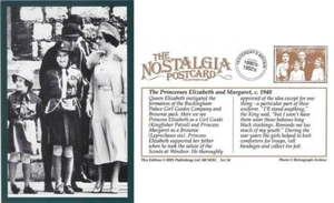 Postcard Princess Elizabeth Margaret c1938 Girl Guide Royal Family - Nostalgia - Picture 1 of 3