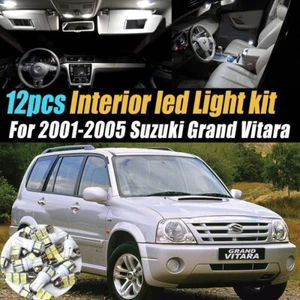 12Pc White Car Interior LED Light Bulb Kit for 2001-2005 Suzuki Grand Vitara - Picture 1 of 9
