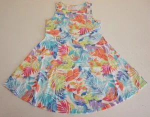 THE CHILDREN'S PLACE GIRLS SLEEVELESS PRINT SKATER DRESS MEDIUM FRENCH ROSE NWT! - Picture 1 of 3
