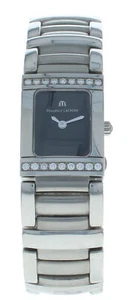 Pre-Owned Maurice Miros Lacroix Quartz Black Dial Ladies Watch MI2012SD552330 - Picture 1 of 6