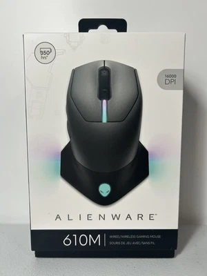 Alienware AW610M Wired/Wireless Gaming Computer Mouse - Dark Side of The Moon - Image 1 of 4