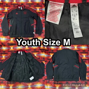 Chaqueta Adidas Manchester United Aeroready Anthem Jóvenes Niños Talla Mediana H63995 - Imagen 1 de 13