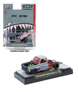 M2 1:64 1973 Chevrolet Cheyenne Super 10 “PFC. HYDE” Shark Face 31500-HS62-P5 - Picture 1 of 10