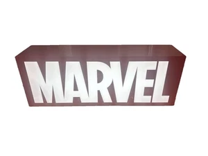 Official Marvel Red Premium Acrylic Large Logo LED Light Box 16" - Picture 1 of 7
