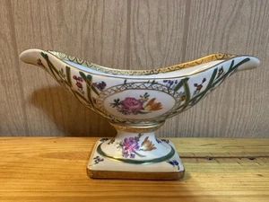 1882 REGAL schöne handbemalte längliche Fußschale/Schmuckstück Bone China Schale - Bild 1 von 7