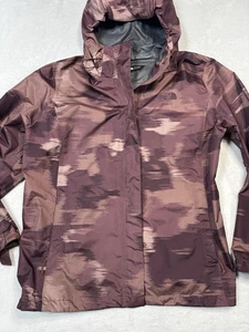 The North Face Venture 2 Rain Jacket XXL Maroon Abstract Print Waterproof Hooded - Picture 1 of 13