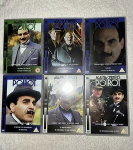 Agatha Christie Dvd Bundle X 6, Poirot Collection, Detective, Crime, Mystery - Picture 1 of 3