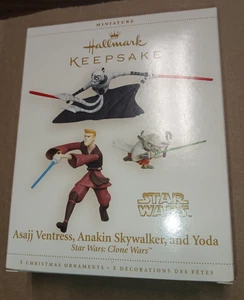 Hallmark Keepsake 2006 Star Wars Asajj Ventress, Anakin Skywalker und Yoda Mini - Bild 1 von 3