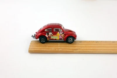 1998 Matchbox '62 Volkswagen Beetle Red 1:58 MBX Mickey Mouse You're A Star - Image 1 of 4