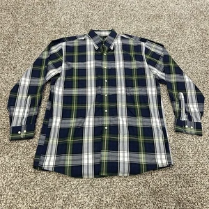 Jos. A Bank Long Sleeve Button Down Shirt Men’s Med Plaid Traveler’s Collection - Picture 1 of 7