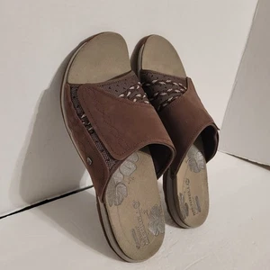 Sandalias Merrell Bracken Performance Calzado Slides Mujer Cuero Marrón Talla M - Imagen 1 de 11