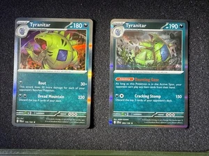 Tyranitar Holo 095/159 JTG NM / Tyranitar Holo 135/193 PAL NM Pokemon TCG - Picture 1 of 6
