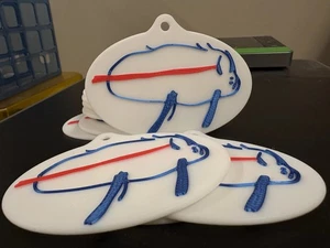 Buffalo Bills Charging Potato Ornament – Inspired by Josh Allen's Rookie Year - Picture 1 of 3