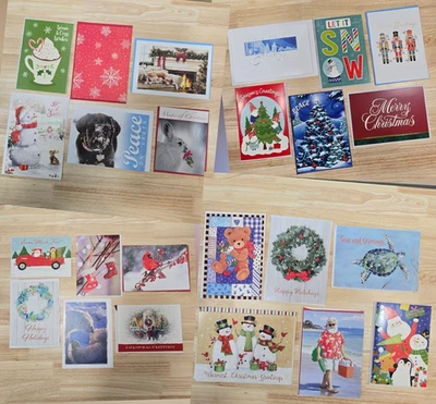 Lot of 24 Assorted Unused Christmas Season Holiday Greeting Cards with Envelopes - Image 1 of 4