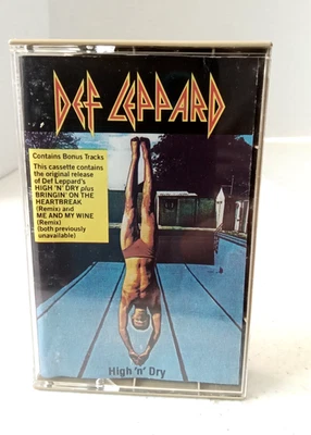 Def Leppard High 'N' Dry Cassette Tape Vintage 1984 PolyGram Records VG+ - Image 1 of 4